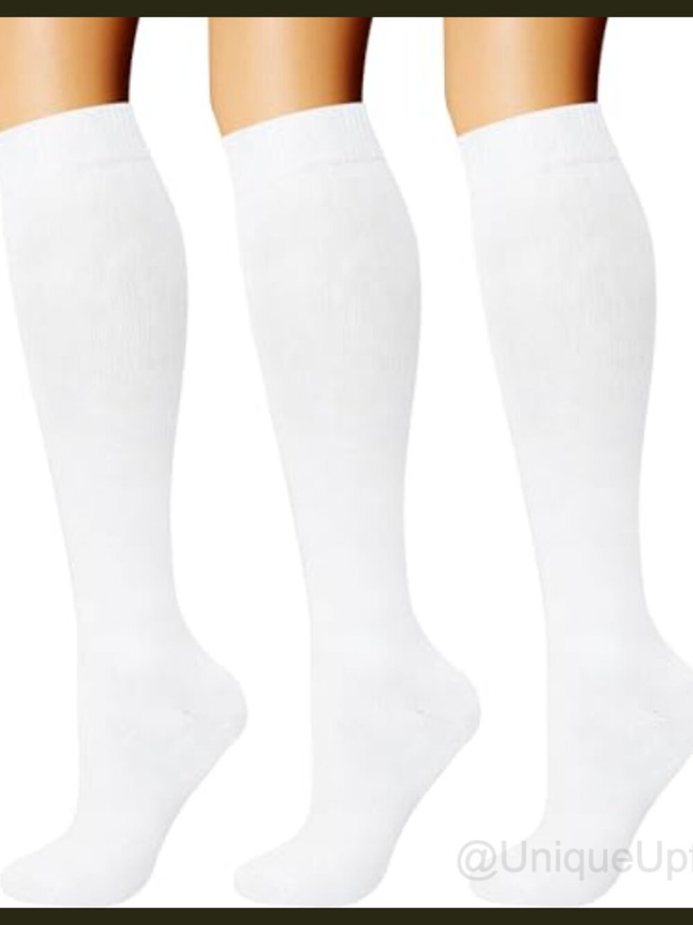 Compression Socks 15-20 mmHg Athletic Running Cycling Support 3 Pairs